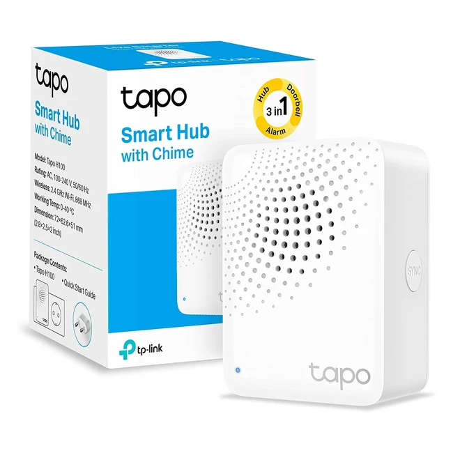 Tapo Smart Hub H100 - Connectez jusqu 64 appareils intelligents avec 19 sonne