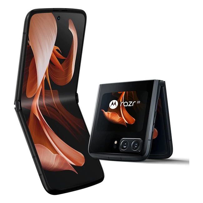 Motorola Razr 2022 Flip Phone - FHD Screen, 50MP Camera, 8/256GB, Android 12 - Black Onyx