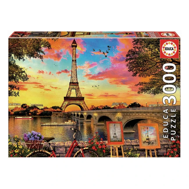Puzzle Educa 3000 piezas - Puesta de Sol en París 120x85cm