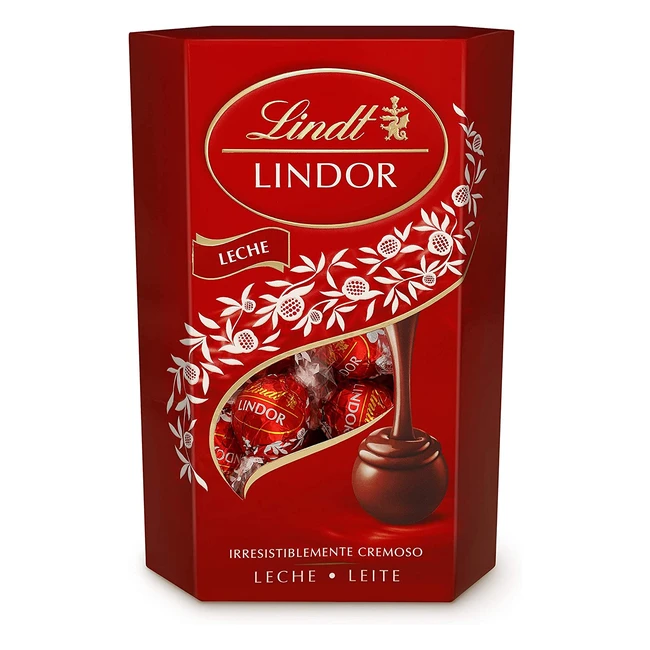 Bombones de chocolate Lindt Lindor con leche - 16 unidades - 200g