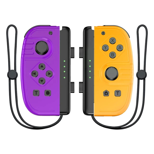 Bonacell Joy Con Controller for Nintendo Switch - Replacement Left and Right Controllers with Turbo, Vibration, Gyro, Wakeup Function - Switch Lite OLED Gamepad