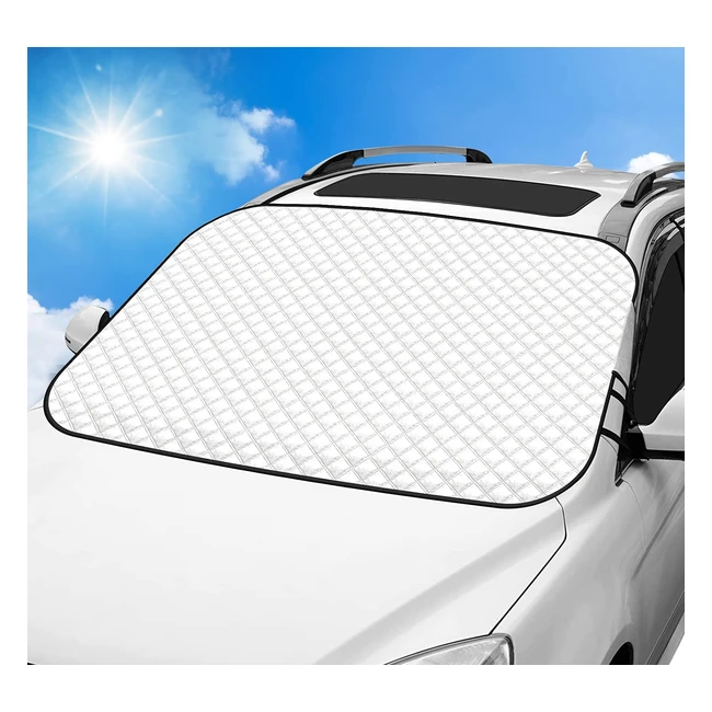 Blazor Car Windshield Cover - Frost Guard for SUVs Cars Vans and Trucks - Lar