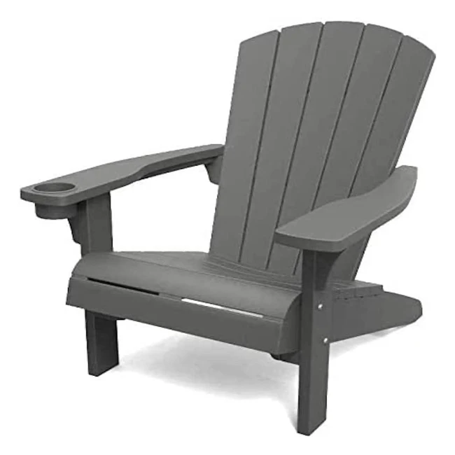 Chaise Longue Élégante Keter Mountain Gris Graphite - Ergonomique et Résistante aux Intempéries
