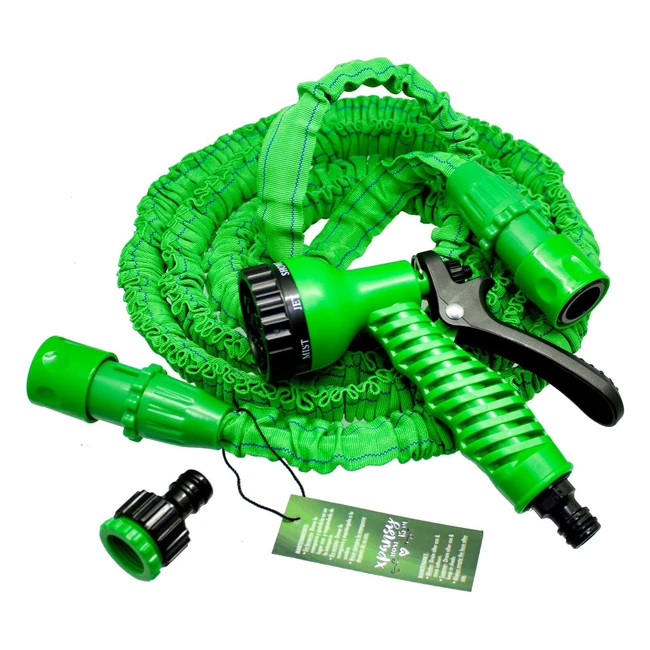 Xpansy C2607A: Basic Hose, 75m, Green, 7 Watering Patterns