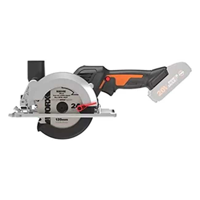 Scie circulaire sans fil Brushless Worx Nitro 20V WX5319 - 120mm - 46mm - 3 lames incluses