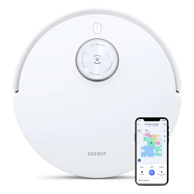Ecovacs Deebot T10: Staubsauger Roboter mit Vibrationsmopp, Ozmo Pro 30, 3000Pa Saugkraft, Hinderniserkennung mit KI, 3D-Kartierung, 5200mAh Akku, Yiko Sprachassistent
