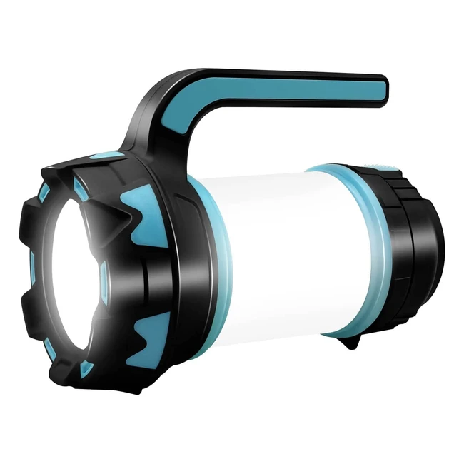 Rechargeable Camping Lantern 1000LM - Waterproof LED Torch with 6 Modes for Hiking, Fishing, and Emergencies