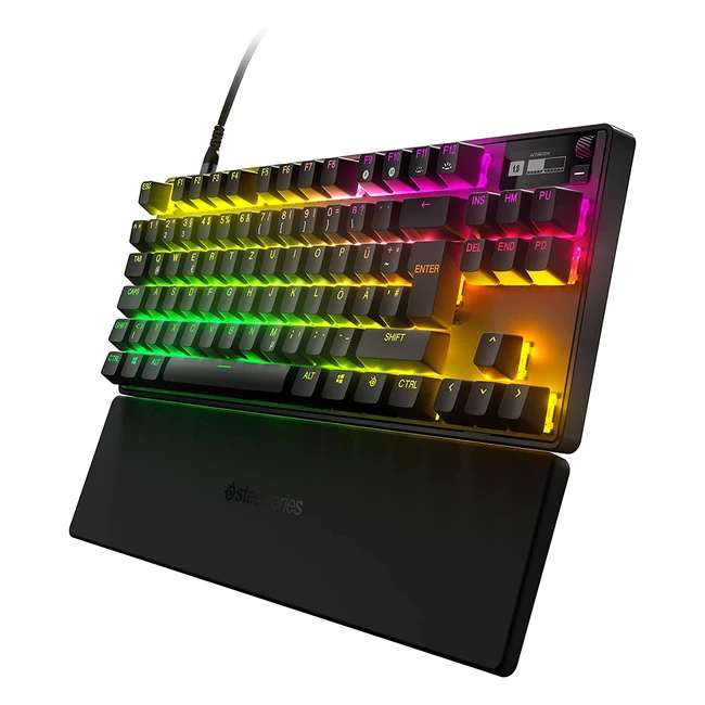 SteelSeries Apex Pro TKL Gaming-Tastatur - Omnipoint-Technologie für schnellste Reaktionszeit - RGB-Beleuchtung - QWERTZ-Layout
