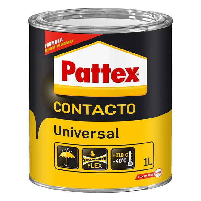 Pattex 1731502 - Cola de Contacto 1L - Pega Rápido y Seguro