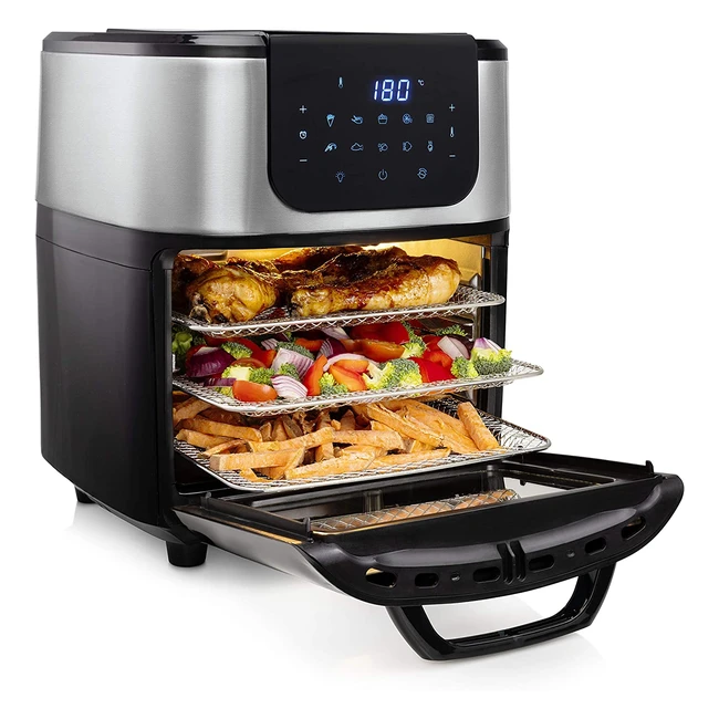 Princess Air Fryer Oven Deluxe - 11L 1800W 10 Cook Presets Rotating Basket  