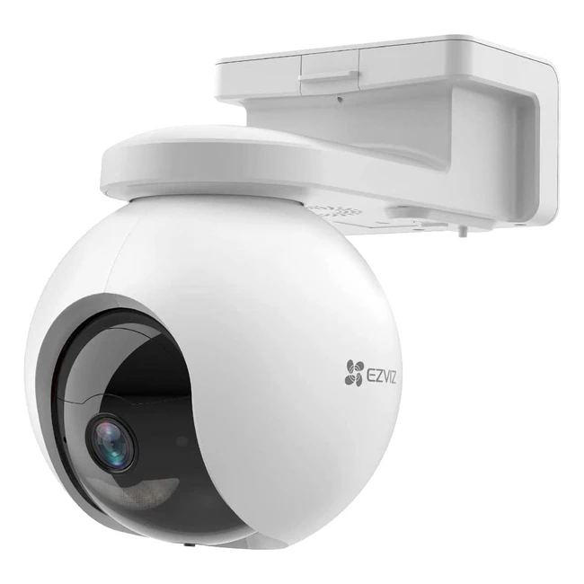 Camera de surveillance extérieure sans fil EZVIZ CB8 2K avec suivi automatique, détection de personne, vision nocturne en couleur, audio bidirectionnel et alarme