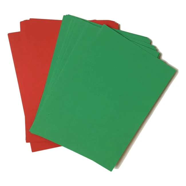 Lot de 100 cartes de Nol A4 rouge et vert - House of Card