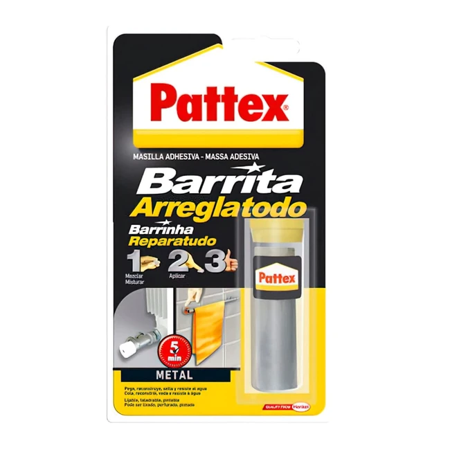 Pattex Barrita Arreglatodo - Masilla Adhesiva para Metal - 48gr