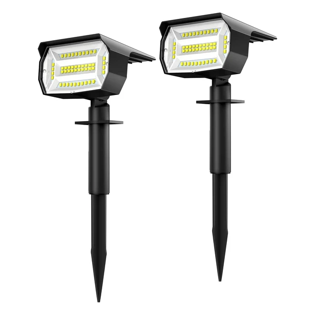 Luces solares para exterior Lotmos 48 LED 2in1 - Blanco fro