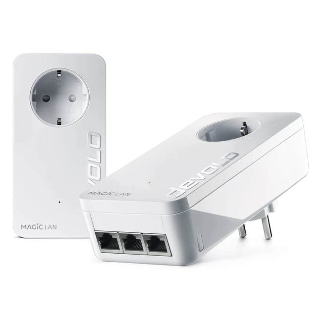 Devolo Magic 2 LAN Triple Starter Kit - Bis 2400 Mbits - 3x Gigabit LAN Anschlu