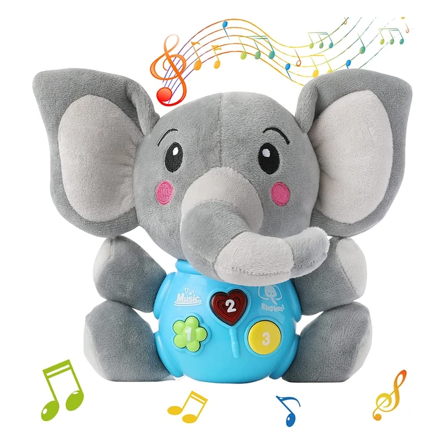 Plush Baby Toys with Music & Lights for 0-36 Months - Educational & Safe
