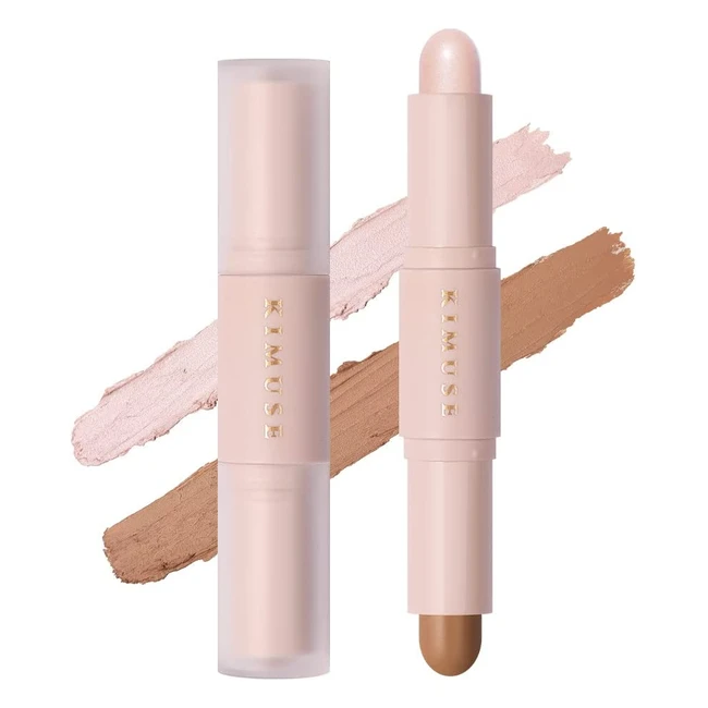 Kimuse Contour Stick 2en1 Iluminador y Bronceador W01Light - Maquillaje de Textura Cremosa