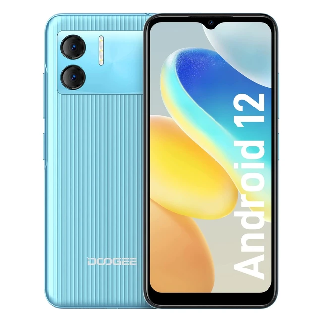 Doogee X98 Pro2022: téléphone portable pas cher avec 9Go de RAM, 64Go de stockage, Android 12, écran HD 6.52'', double caméra AI 12MP, 4200mAh + charge rapide 10W - Bleu