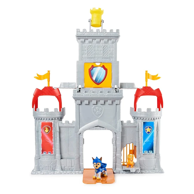 Paw Patrol Rescue Knights Castle HQ Playset with Chase and Mini Dragon Figures