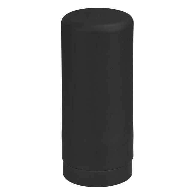 Wenko Easy Squeeze Spender | Hochwertiger Küchen- und Seifenspender aus auslaufsicherem Silikon | 250 ml | Schwarz