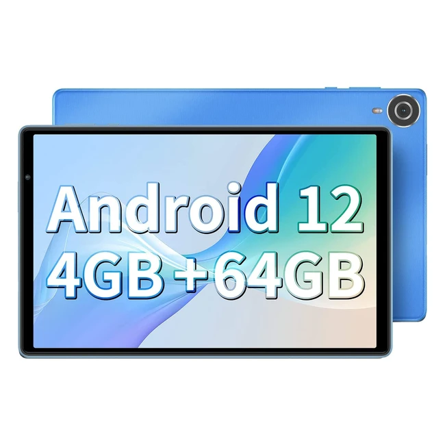 Tablet Teclast Android 12 P25T, 10 pollici, 4GB RAM, 64GB ROM, TF 1TB, Rockchip RK3566 Quad Core 1.8GHz, HD IPS 1280x800, WiFi 6, Type-C, Bluetooth 5.0, Dual Camera, Face ID - Blu 2023