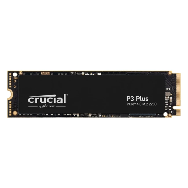 Crucial P3 Plus 1TB PCIe 4.0 NVMe M.2 SSD - bis zu 5000MB/s Lesegeschwindigkeit