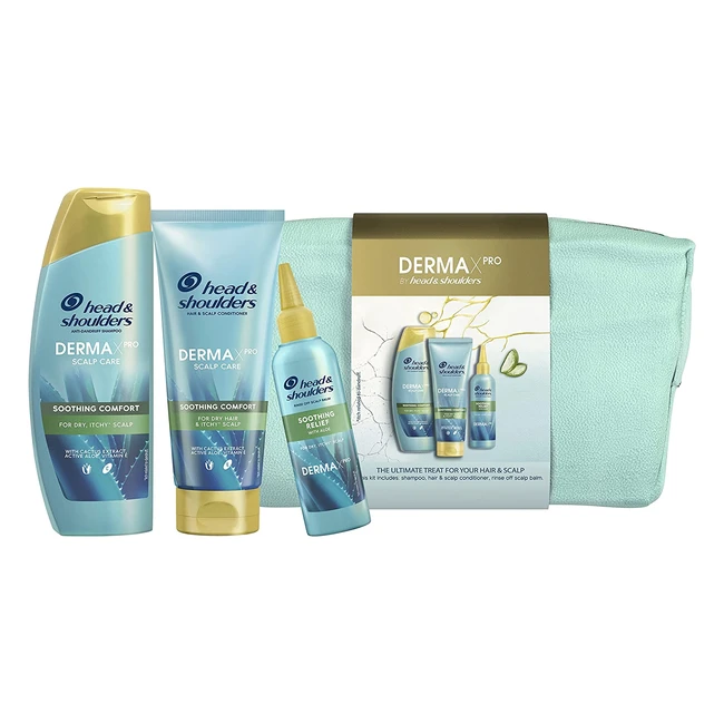 Head & Shoulders DermaxPro Set Regalo: Shampoo, Balsamo e Maschera per Capelli Secchi