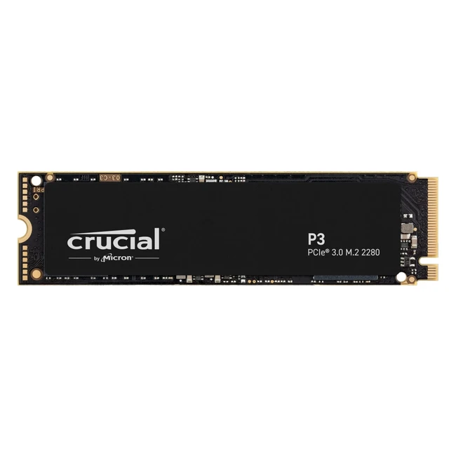Crucial P3 1TB M.2 PCIe Gen3 NVMe Internal SSD - Bis zu 3500MB/s - CT1000P3SSD8