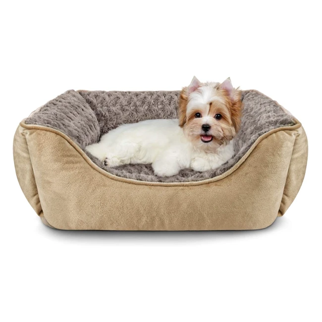 JoeJoy Calming Dog Bed - Washable, Anti-Anxiety, Soft Plush, Small/Medium/Large Sizes