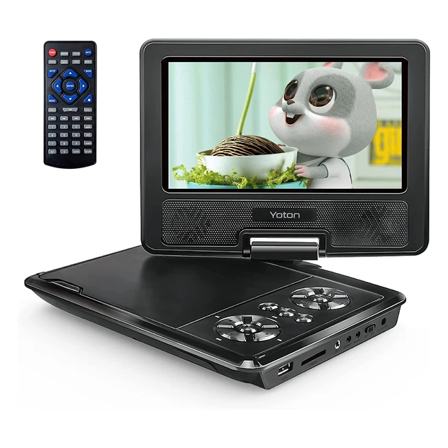 Lecteur DVD portable Yoton pour enfants avec cran pivotant HD 75 haut-parle