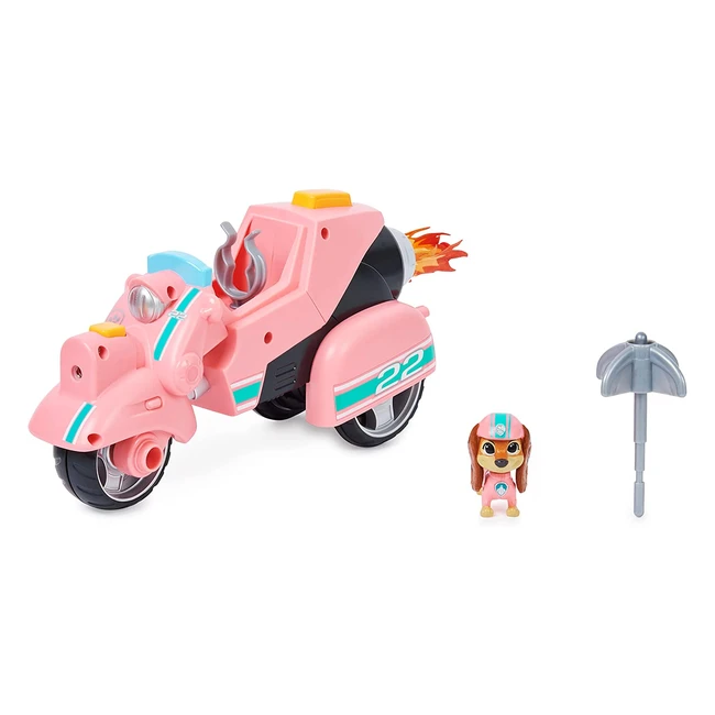 Paw Patrol Libertys Movie Toy Car with Rocket Boost and Grappling Hook for Ages