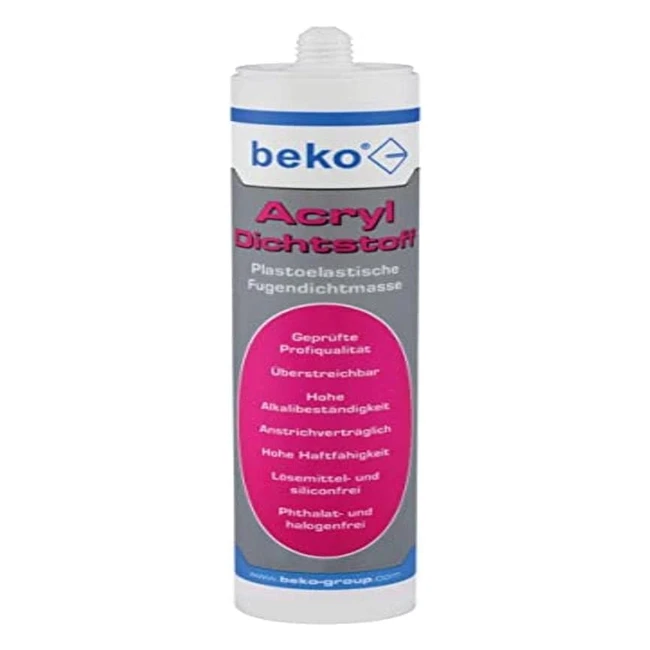 Mastic acrylique noir Beko 23032010 - Colmatage joints fenêtres, portes et maçonnerie
