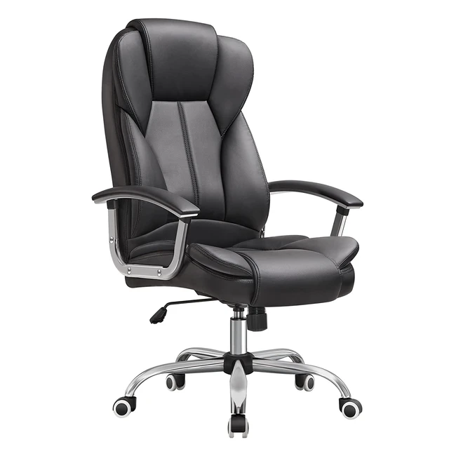 Songmics PU Leder Bürostuhl OBG57B - ergonomisch, komfortabel und langlebig
