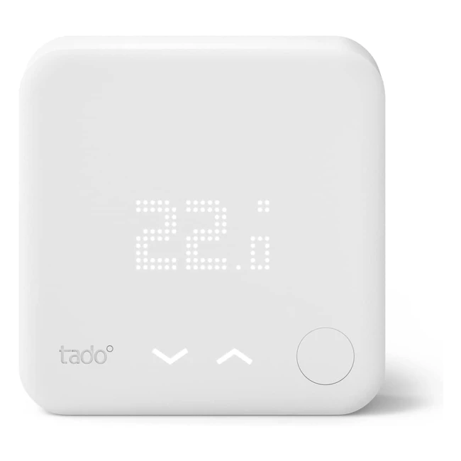 tado Smart Home Thermostat verkabelt - WiFi Zusatzprodukt für digitale Einzelraumsteuerung per App - Einfache Installation - Heizkosten sparen