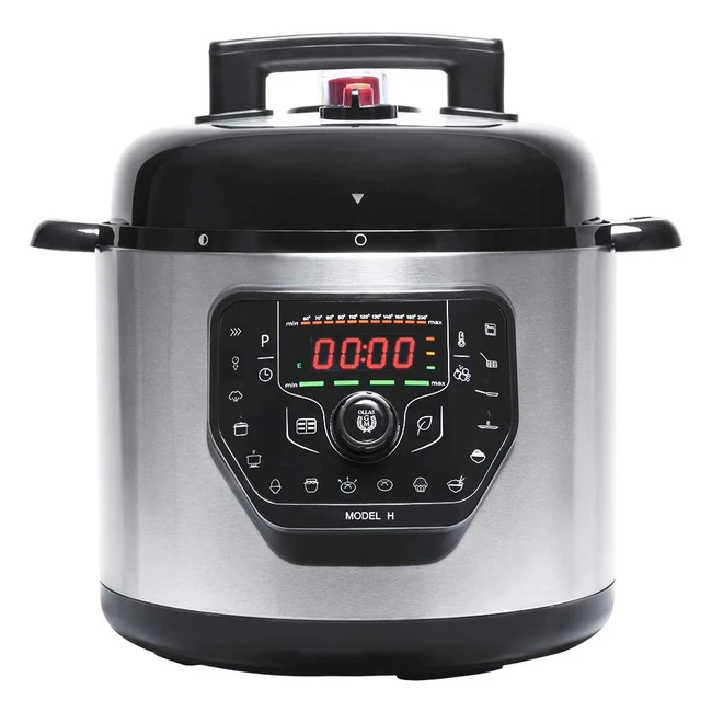 Cecotec GM H Intelligenter Schnellkochtopf 6L - 19 Menüs, 15 Sicherheitssysteme, 24h programmierbar