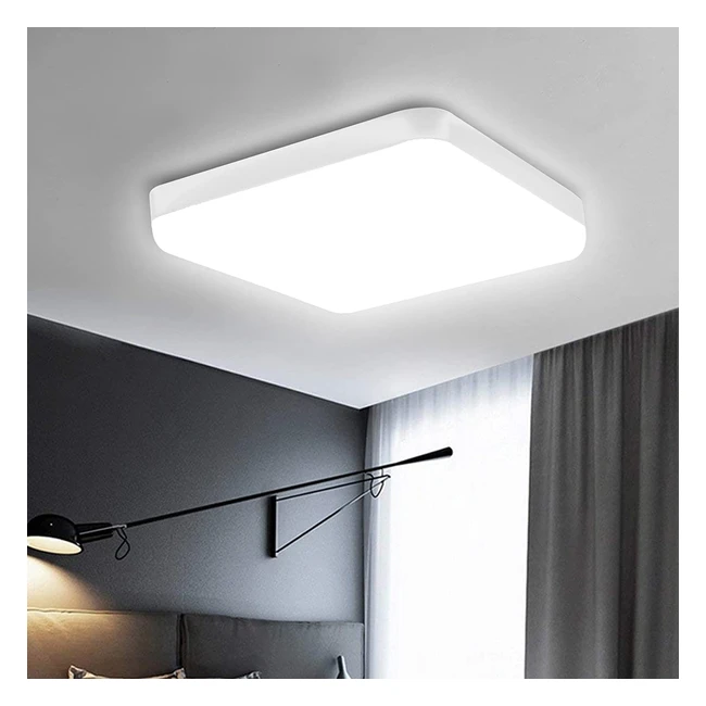 Lmpara de techo LED 20W impermeable IP56 para cocina bao oficina porche y