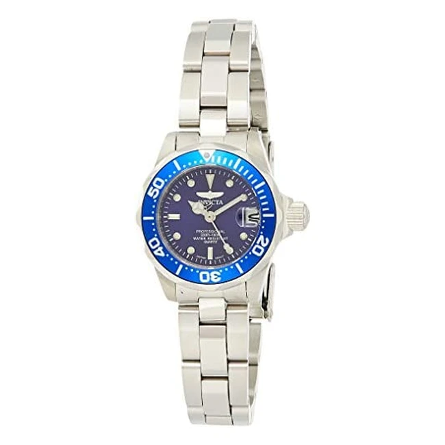 Invicta Pro Diver Women's Quartz Watch - Blue Dial, Stainless Steel Case, 24mm