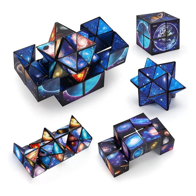 Cube Magique du Ciel toil 2-en-1 - Jouet Antistress pour Enfants et Adultes