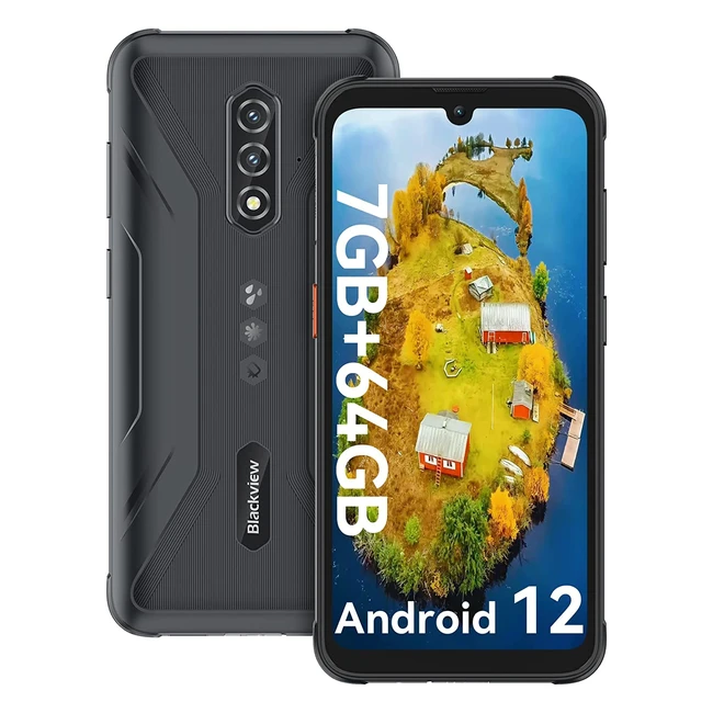 Blackview BV5200 Pro - Móvil resistente con 7GB/64GB/TF 1TB, cámara 13MP/5MP, 6.1' HD, 3 slots, OTG/GPS/NFC