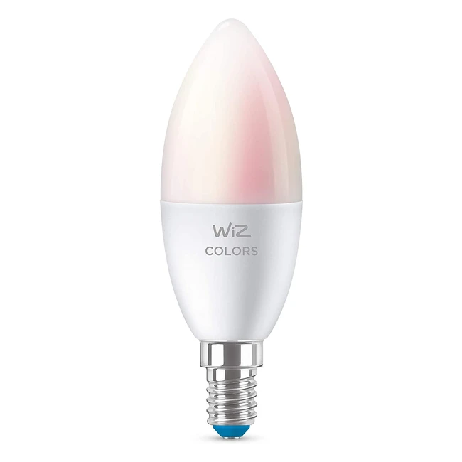 Ampoule LED Connectée Wiz E14 Flamme, 40W, 470 Lumen, Compatible avec Alexa, Google Assistant et Apple HomeKit