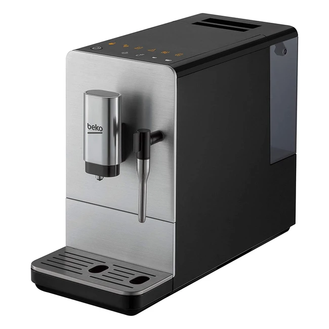 Beko CEG5311X Bean to Cup Coffee Machine - 19 Bar Pressure, LCD Control, Milk Frothing Nozzle, 16L Tank