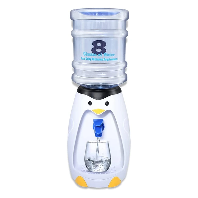 Goodfeer 25L Kid Cold Water Dispenser - Penguin Shape Mini Drinks Dispenser with Tap and Stand