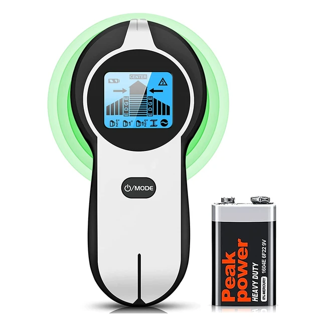 Folai 5-in-1 Stud Finder Wall Scanner with LCD Display and Buzzer for Wood, AC Wire, Metal Studs and Joist Detection