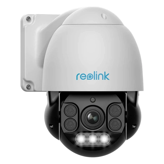 Reolink 4K PTZ PoE Überwachungskamera mit Spotlight, Personenerkennung, 360° Schwenk, 90° Neige, 5x optischem Zoom und Farbnachtsicht