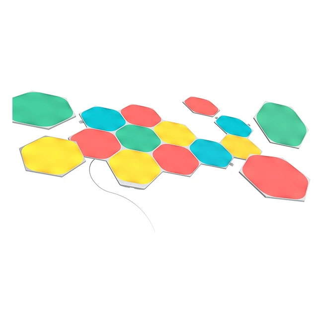 Nanoleaf Shapes Hexagon Starter Kit - Smart Light Panels with Touch Reactive Tec