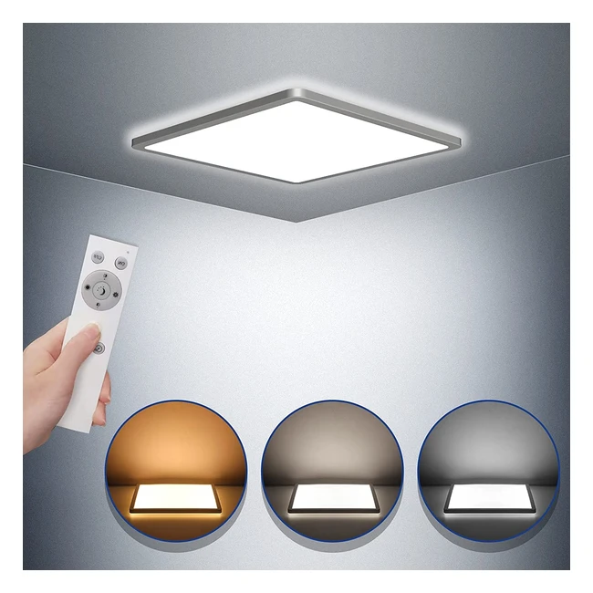 Stanbow LED Ceiling Light - Dimmable Waterproof 18W 100W Equivalent 2700K-65