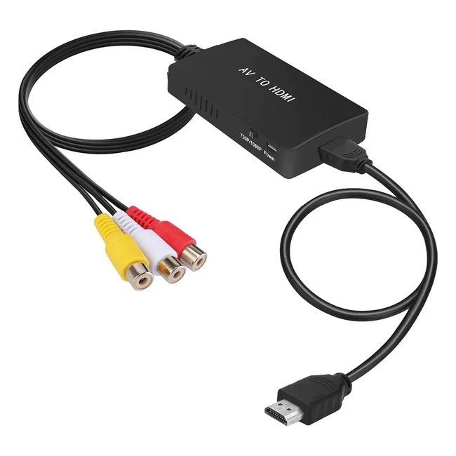 1080p RCA to HDMI Converter for PS2PS3 STBXbox VHSVCRBlu-ray DVD Players