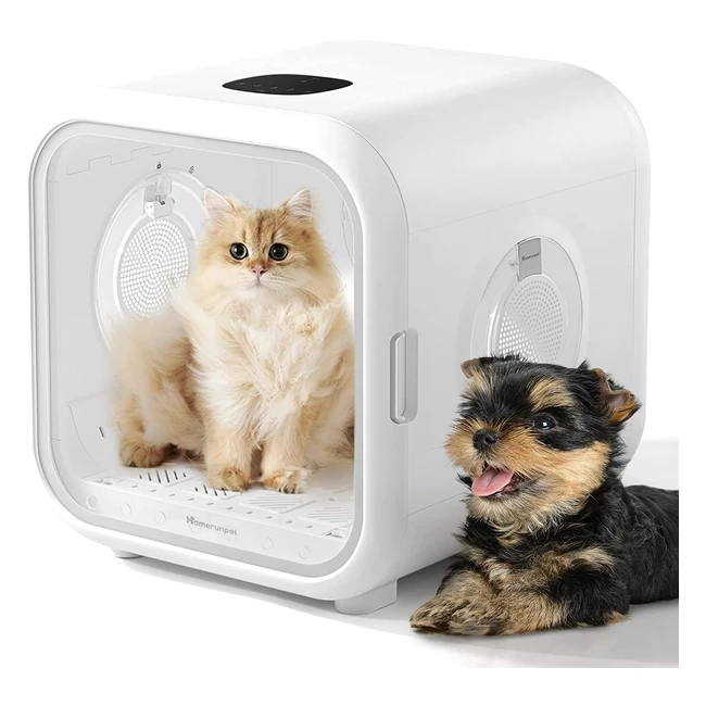 Sèche-cheveux automatique pour animaux de compagnie Homerunpet Drybo Plus - Contrôle intelligent de la température et séchage 360°