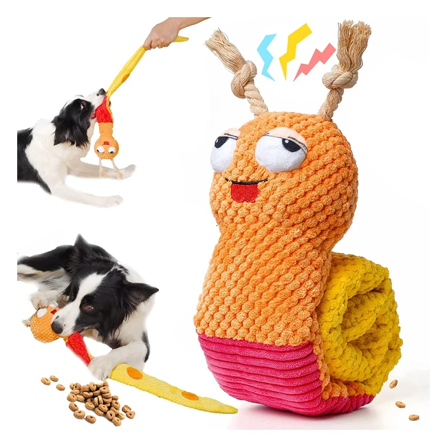 Squeaky Dog Snuffle Toy for Boredom - Interactive Puzzle Toy for Medium Dogs - S