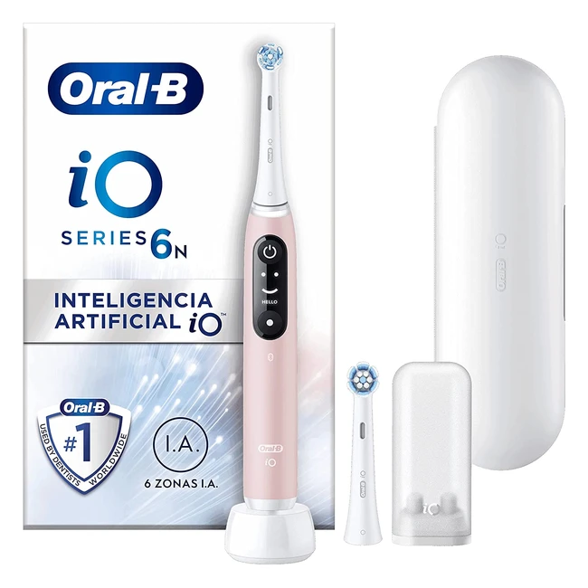 Cepillo de dientes eléctrico OralB io6n con tecnología io y pantalla interactiva - Rosa